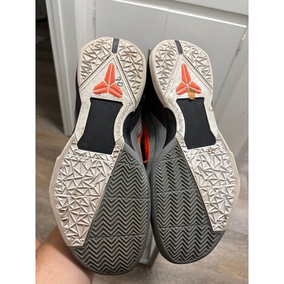 Mens NIKE ZOOM KOBE VII 7 SYSTEM WOLF GREY ORANGE PROTRO 488371-002 Size 11 main image 7